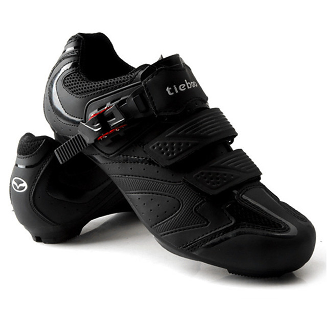 Men Road Black Bike Shoes Breathable Clipless Shoes | JOGORI