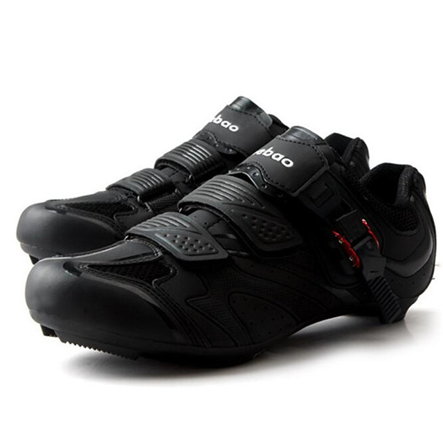 Men Road Black Bike Shoes Breathable Clipless Shoes | JOGORI