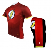 Marvel Superhero The Flash Cycling Jerseys Short Sleeved Cycling Suits