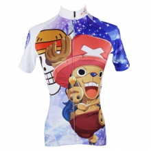 One Piece Short Sleeve Cycling jersey Tony Tony Chopper Bike Jersey for Boys
