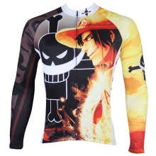 One Piece Portgas D Ace Long Sleeve Cycling Jersey