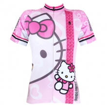 Lovely Pink Hello Kitty Cycling Jersey KT Bike Jersey