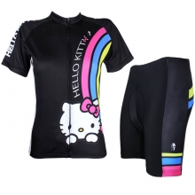 Black Hello Kitty Cycling Suits KT Cyling Suits for Women