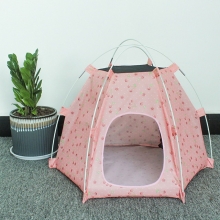 Pink Lightweight Pet Tent Fast Dry Red