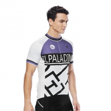 YKK zipper Men Cycling Jersey White Geometic Back Cycling Clothing Sale