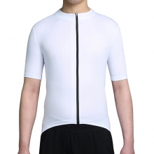 Breathable Men Short Sleeve Cycling Jersey White Cheap Cycling Cloth