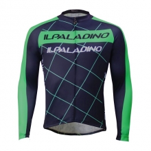 Micro Elastic Green Cycling Jersey Men Winter Lining Fleece Thermal Long Sleeve Mtb Jerseys