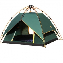 Waterproof Zipper Green Best Tent For Rain And Wind Wearable Four person Automatic Tent