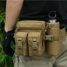 8 L Black Wear Resistance Military Tactical Backpack Multi Functional Nylon ACU Color Hiking Waist Bag