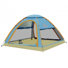 4 Man Royal Blue Windproof Family Tent Wearable Automatic Blue 4 Man Waterproof Tent