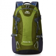 35 L Wear Resistance Hiking Backpack Breathable Nylon Forest Green Trekking Backpack