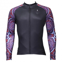 Long Sleeve Men Winter Lining Fleece Thermal Cheap Cycling Jerseys YKK zipper Black Road Bike Jersey