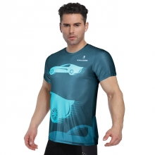 Ultraviolet Resistant Running T Shirt Ice Silk Fitness Sports Tee T shirt Green Cycling T-shirt Men