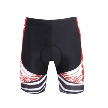 Unisex Padded Shorts Breathable Unisex Red Anatomic Design Padded Bike Pants