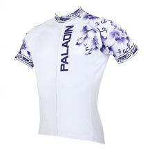 Stretchy Men Short Sleeve Unique Cycling Jerseys Floral Botanical Custom Cycling Clothing