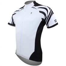 Polyester White Yellow Red Mountain Bike Jersey Short Sleeve Men Cycling Tops