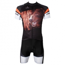 Short Sleeve Men Cycling Suit Micro Elastic Black Back Holiday Best Cycling Kits with Shorts
