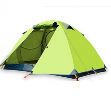 Dust Proof Blue Best Lightweight Backpacking Tent Orange Foldable Two person Backpacking Tent