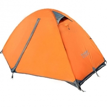 Moistureproof Poled Blue 3000Mm Waterproof Tent Orange Breathability 1 Man Camping Tent