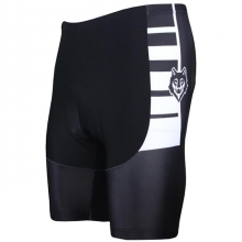 Polyester Stripes White Cycling Pants & Tights Men Padded Shorts