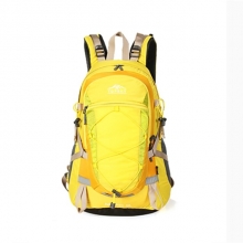 Wear Resistance Nylon Yellow Backpacking Bag High Capacity 40 L Trekking Backpack