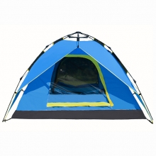 Quick Dry Automatic Army Green Rainproof Tent Blue Breathability Four Man Automatic Tent