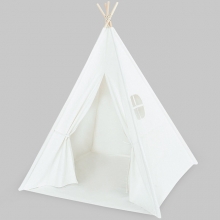 Two Man Travel Glamping Tent Poled White Bell Tent