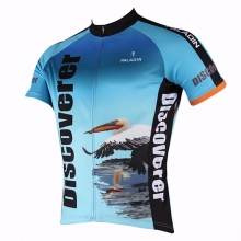 Short Sleeve Men Cycling Jersey Ultraviolet Resistant Bird Mtb Jersey