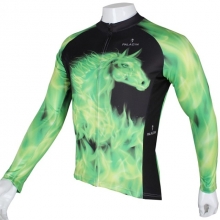 UV Resistant Biking Shirt Long Sleeve Men Winter Fleece Cycling Outfits