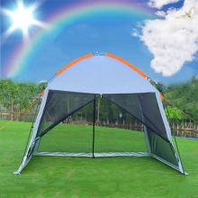 UV Resistant Poled Blue Screen Tent Rain Waterproof 8 man Screen House