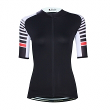 Elastane Black Cycling Clothing Sale Women Short Sleeve Cycling Jersey