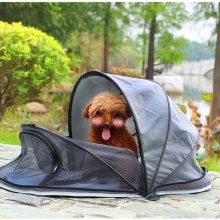 Fast Dry Poled Black Waterproof Tent Blue Lightweight Pet Tent