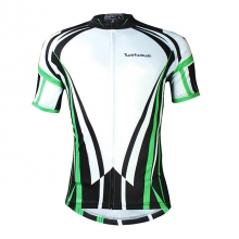UV Resistant White Geometic Back Best Cycling Jerseys Men Custom Bike Jerseys