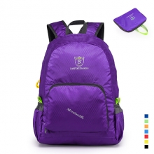 Foldable Polyester Black Purple Packable 20-35 L Lightweight Packable Backpack