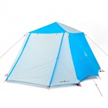 6 Man Lightweight Automatic Tent Windproof Poled Blue 2 Room Tent