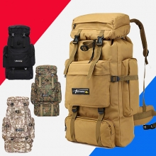 Rain Waterproof Nylon Black Rucksack Yellow Breathable 70 L Military Tactical Backpack