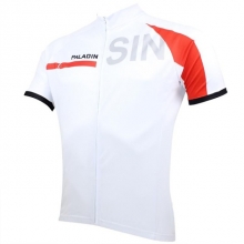 Moisture Wicking Red White Road Bike Jersey Short Sleeve Men Cheap Cycling Jerseys