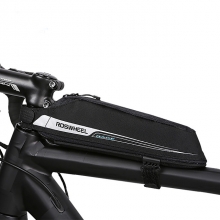0.4 L Touch Screen Waterproof Bike Frame Bag Waterproof Material Black Triangle Bike Bag