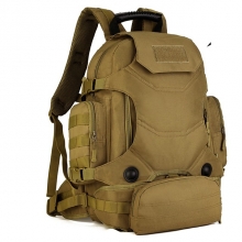 40 L Camouflage Anti-Slip Hiking Waist Bag Wearable Nylon Black Rucksack
