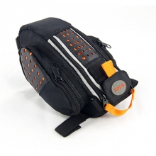 Oxford PU Leather PVC Black Bike Bag Orange Durable 0.6 L Best Bike Seat Bag