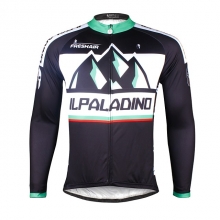 YKK zipper Black Cycling Jersey Long Sleeve Men Winter Lining Fleece Thermal Cycling Clothes