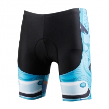 UV Resistant Winter Men Padded Shorts Unisex Sky Blue Cycling Pants & Tights