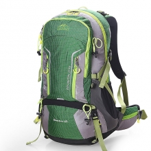 Professional Army Green Hiking Bag Orange High Capacity 45 L Hiking Backpack
