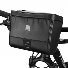 Waterproof Material 600D Polyester PVC Black Bike Pouch Bag Touch Screen 2 L Canvas Handlebar Bag