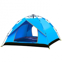 Four Man Navy Blue Breathability Automatic Tent Windproof Automatic Army Green Canvas Winter Tent