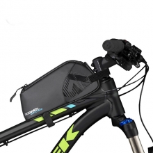 0.9 L Waterproof Bmx Frame Bags 600D Ripstop Black Cycling Travel Bag