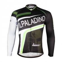 Quick Dry Black Team Cycling Jerseys Men Winter Lining Fleece Thermal Long Sleeve Bicycle Shirt