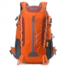 Wear Resistance Nylon Yellow Bag For Trekking Orange High Capacity 40 L Rucksack