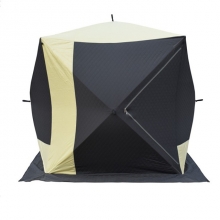 4 Man Easy to Install Fishing Tent Folding Black / White Foldable Tent