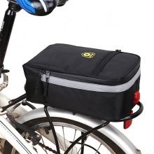 Oxford Polyester Terylene Black Bike Panniers Bag Foldable 5 L Bicycle Pannier Racks